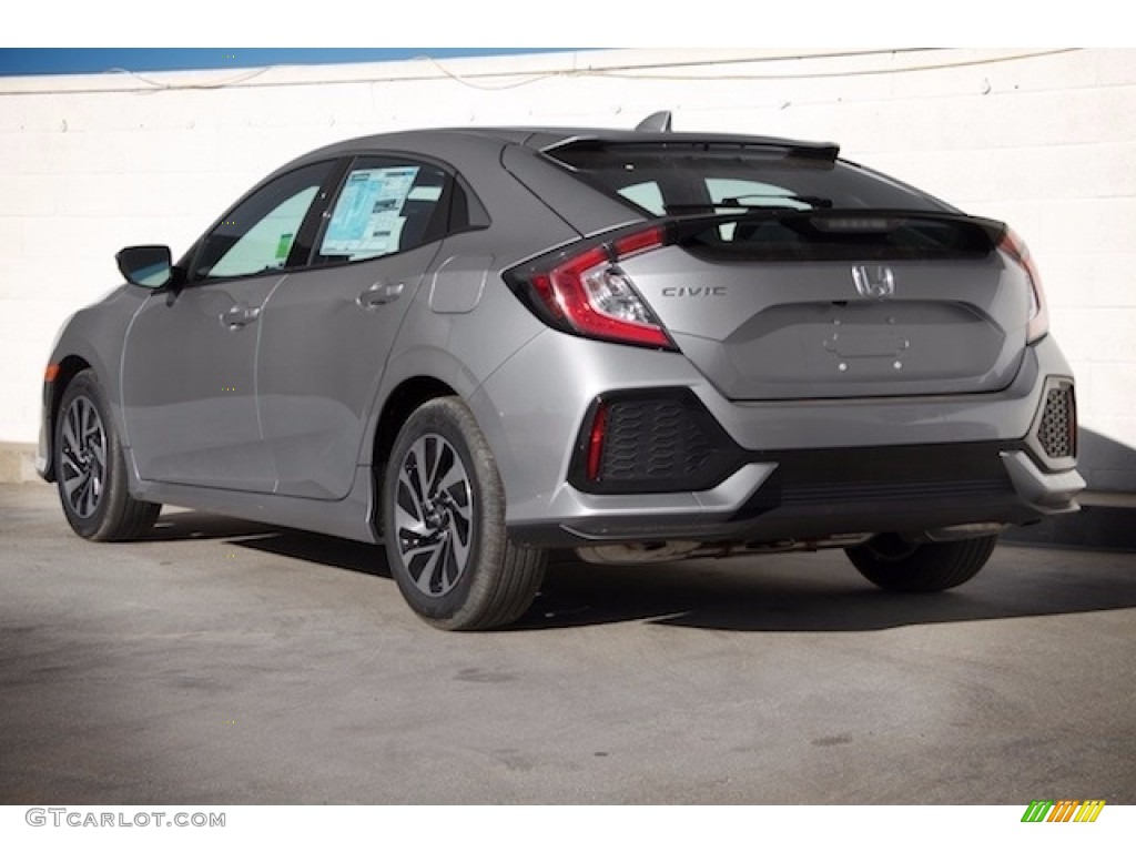 Lunar Silver Metallic 2017 Honda Civic LX Hatchback Exterior Photo #117357605