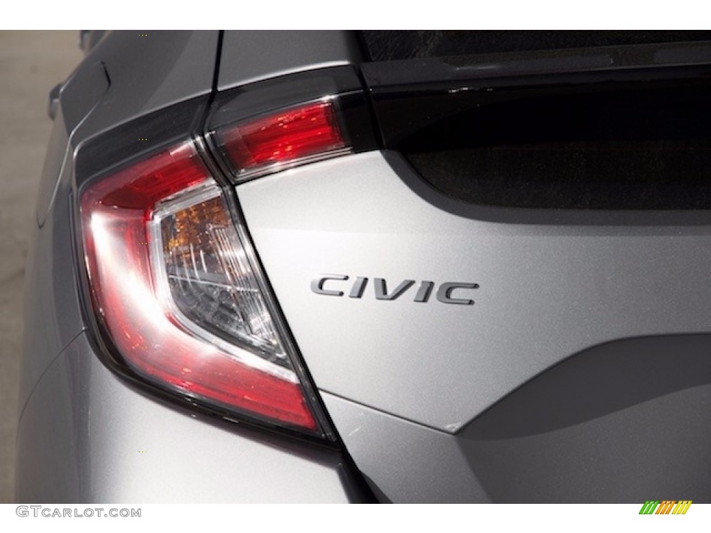 2017 Civic LX Hatchback - Lunar Silver Metallic / Black photo #3