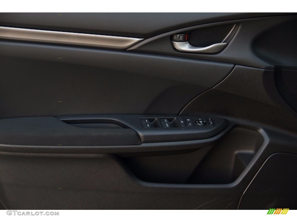 2017 Honda Civic LX Hatchback Black Door Panel Photo #117357689