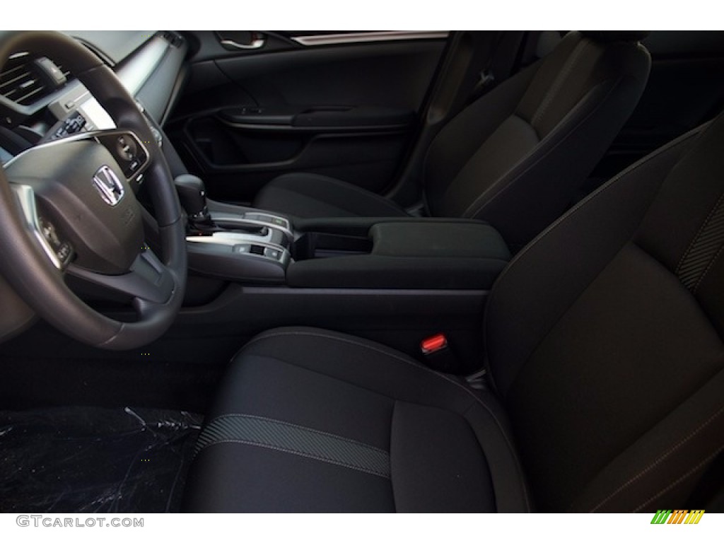 Black Interior 2017 Honda Civic LX Hatchback Photo #117357712