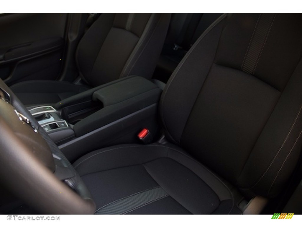 2017 Civic LX Hatchback - Polished Metal Metallic / Black photo #9