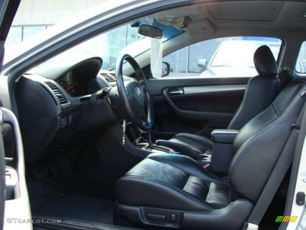 2006 Accord EX V6 Coupe - Alabaster Silver Metallic / Black photo #7