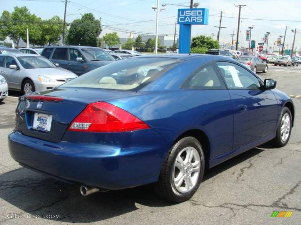 2006 Accord LX Coupe - Sapphire Blue Pearl / Ivory photo #4