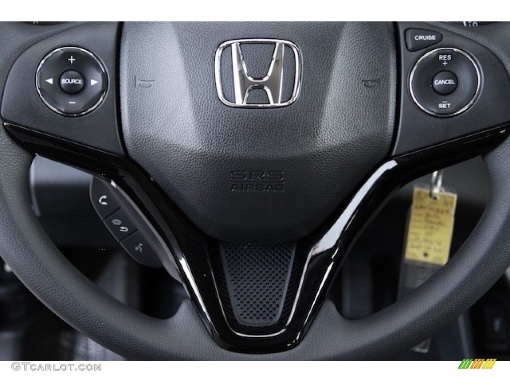 2017 Honda HR-V LX Gray Steering Wheel Photo #117362696