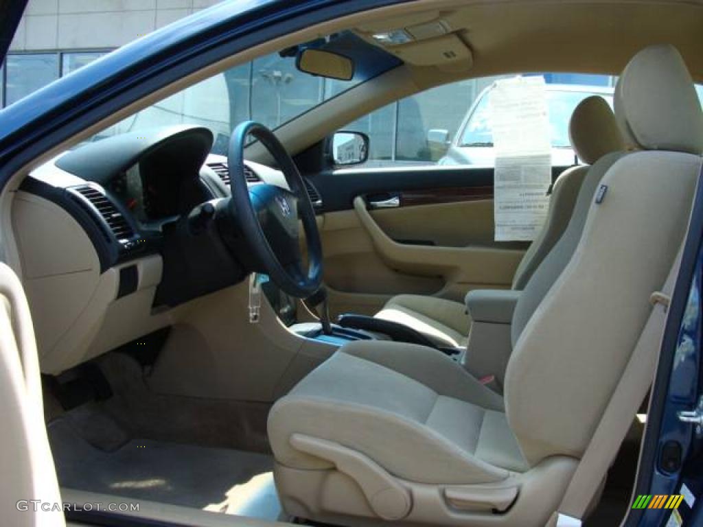 2006 Accord LX Coupe - Sapphire Blue Pearl / Ivory photo #7