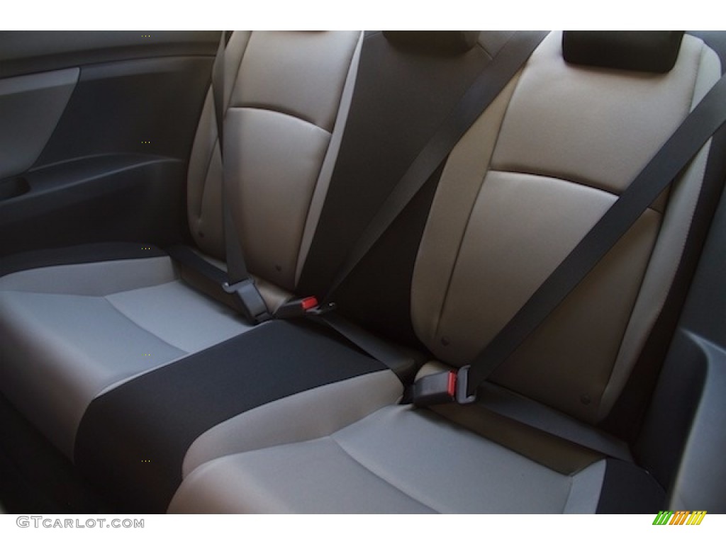 2017 Civic LX Coupe - Aegean Blue Metallic / Black/Gray photo #9