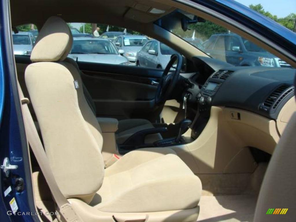 2006 Accord LX Coupe - Sapphire Blue Pearl / Ivory photo #8