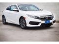Taffeta White 2017 Honda Civic LX-P Coupe