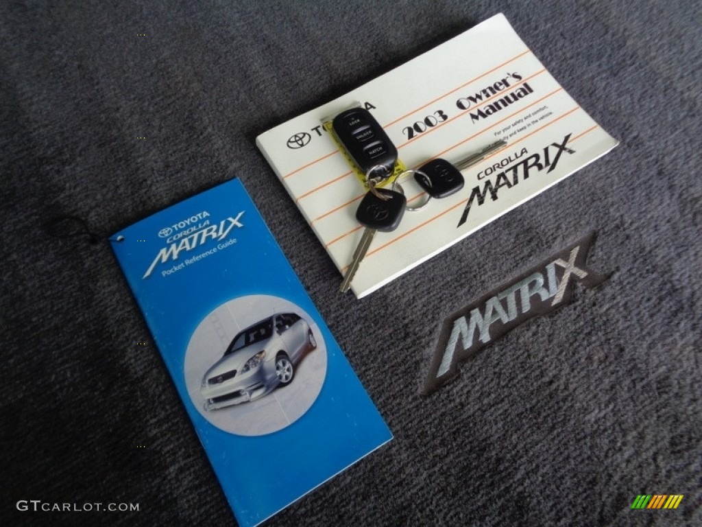 2003 Matrix XR - Cosmic Blue Metallic / Stone Gray photo #53
