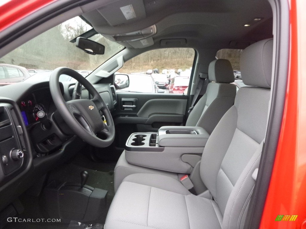 2017 Silverado 1500 Custom Double Cab 4x4 - Red Hot / Dark Ash/Jet Black photo #11