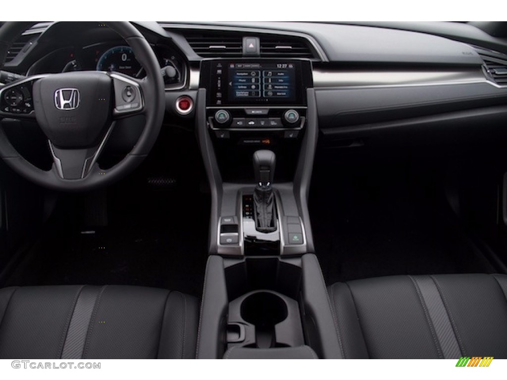 2017 Honda Civic EX-L Navi Hatchback Black Dashboard Photo #117365360