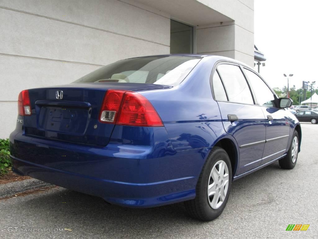 2004 Civic Value Package Sedan - Eternal Blue Pearl / Ivory Beige photo #3