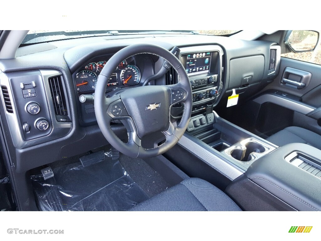 2017 Silverado 1500 LT Double Cab 4x4 - Black / Jet Black photo #9