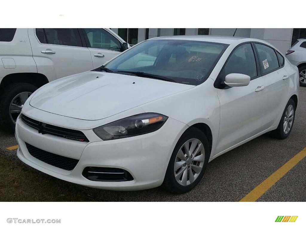 2014 Dart SXT - Bright White / Black/Light Tungsten photo #1