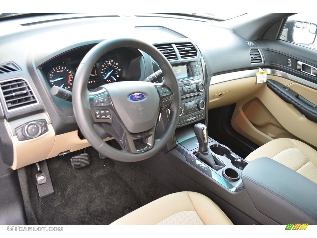 Medium Light Camel Interior 2017 Ford Explorer FWD Photo #117369370