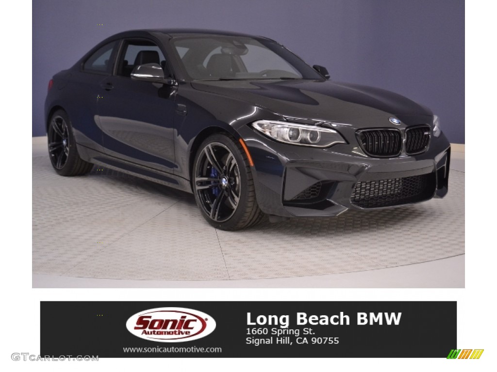 2017 M2 Coupe - Black Sapphire Metallic / Dakota Black/Blue Highlight photo #1