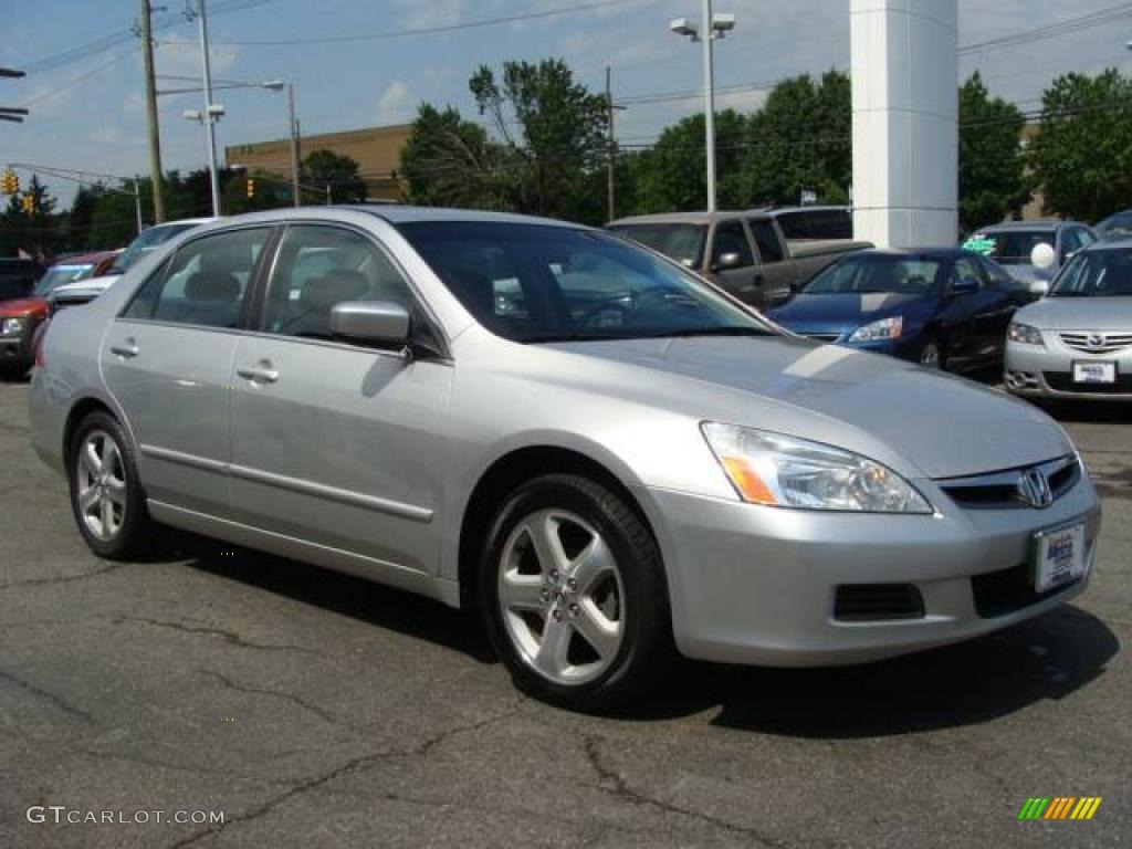 2006 Accord EX V6 Sedan - Alabaster Silver Metallic / Black photo #3