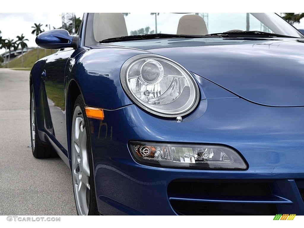 2006 911 Carrera Cabriolet - Cobalt Blue Metallic / Sand Beige photo #5