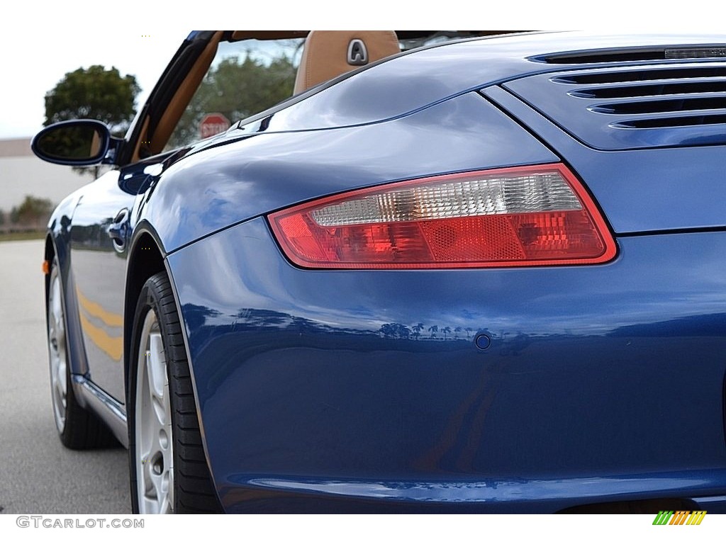 2006 911 Carrera Cabriolet - Cobalt Blue Metallic / Sand Beige photo #9