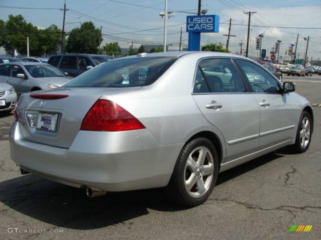2006 Accord EX V6 Sedan - Alabaster Silver Metallic / Black photo #4