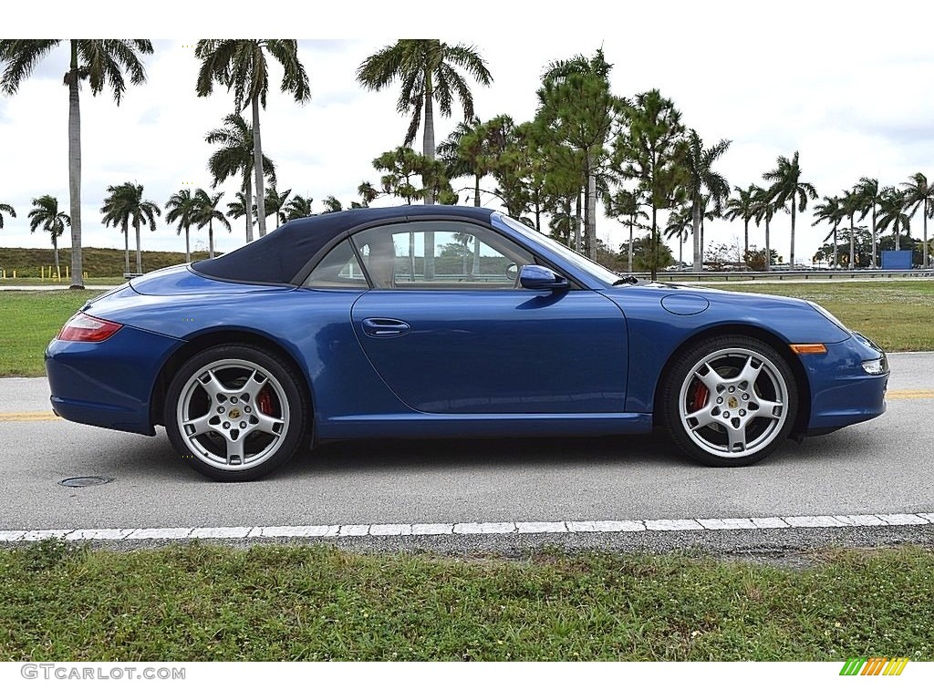 2006 911 Carrera Cabriolet - Cobalt Blue Metallic / Sand Beige photo #15