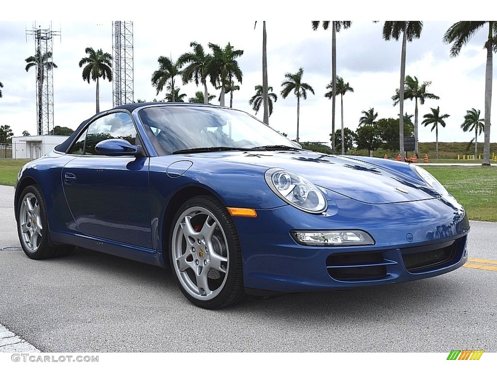 2006 911 Carrera Cabriolet - Cobalt Blue Metallic / Sand Beige photo #17