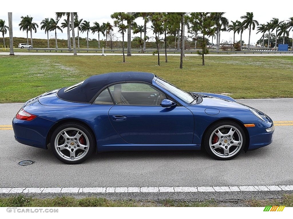 2006 911 Carrera Cabriolet - Cobalt Blue Metallic / Sand Beige photo #18