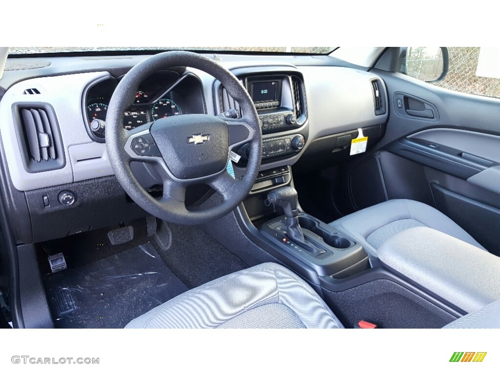 Jet Black/­Dark Ash Interior 2017 Chevrolet Colorado WT Extended Cab Photo #117370519