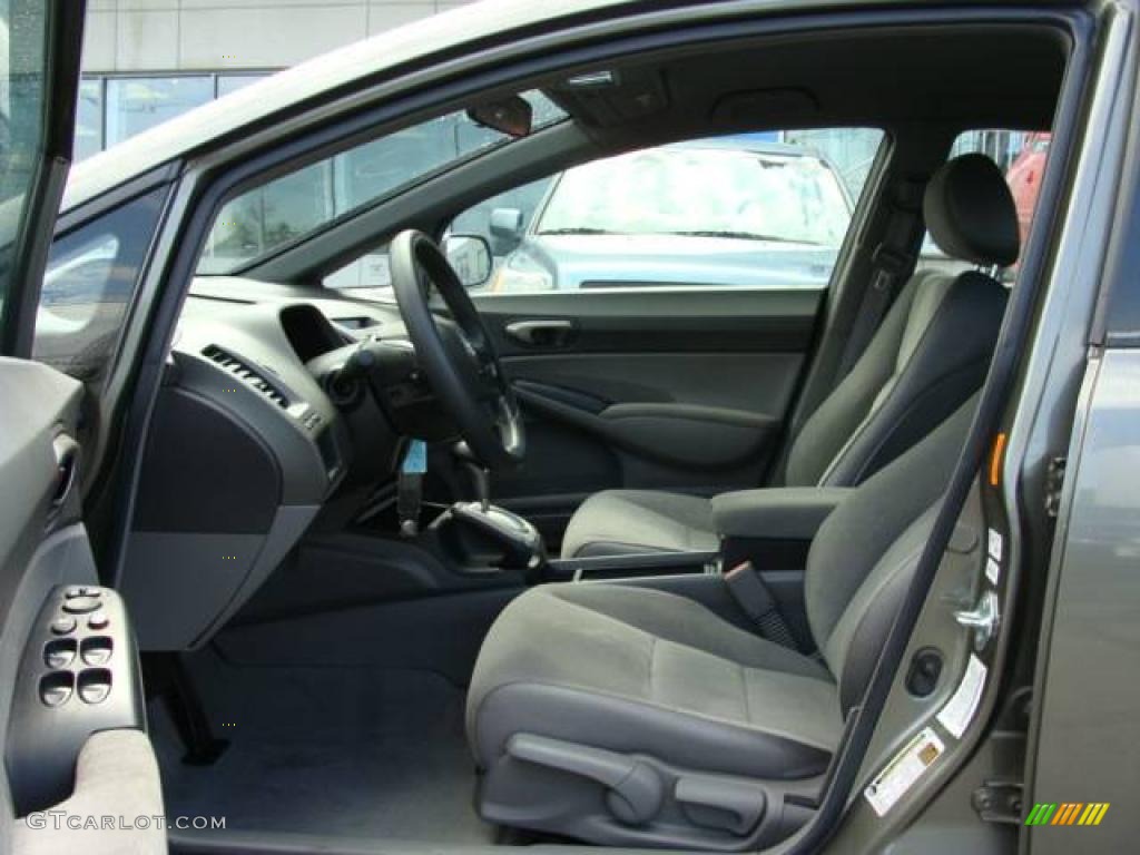 2007 Civic LX Sedan - Galaxy Gray Metallic / Gray photo #7