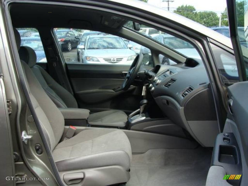 2007 Civic LX Sedan - Galaxy Gray Metallic / Gray photo #8