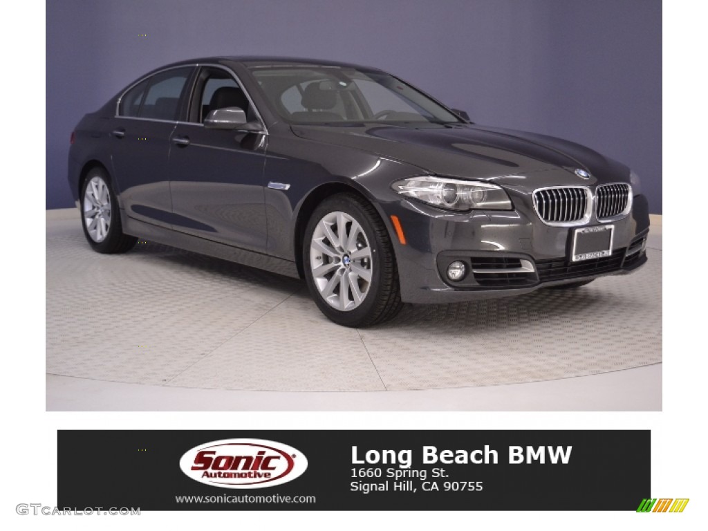 2016 5 Series 535i Sedan - Dark Graphite Metallic / Black photo #1