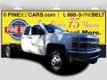 Summit White 2017 Chevrolet Silverado 3500HD Work Truck Double Cab Dual Rear Wheel 4x4 Chassis