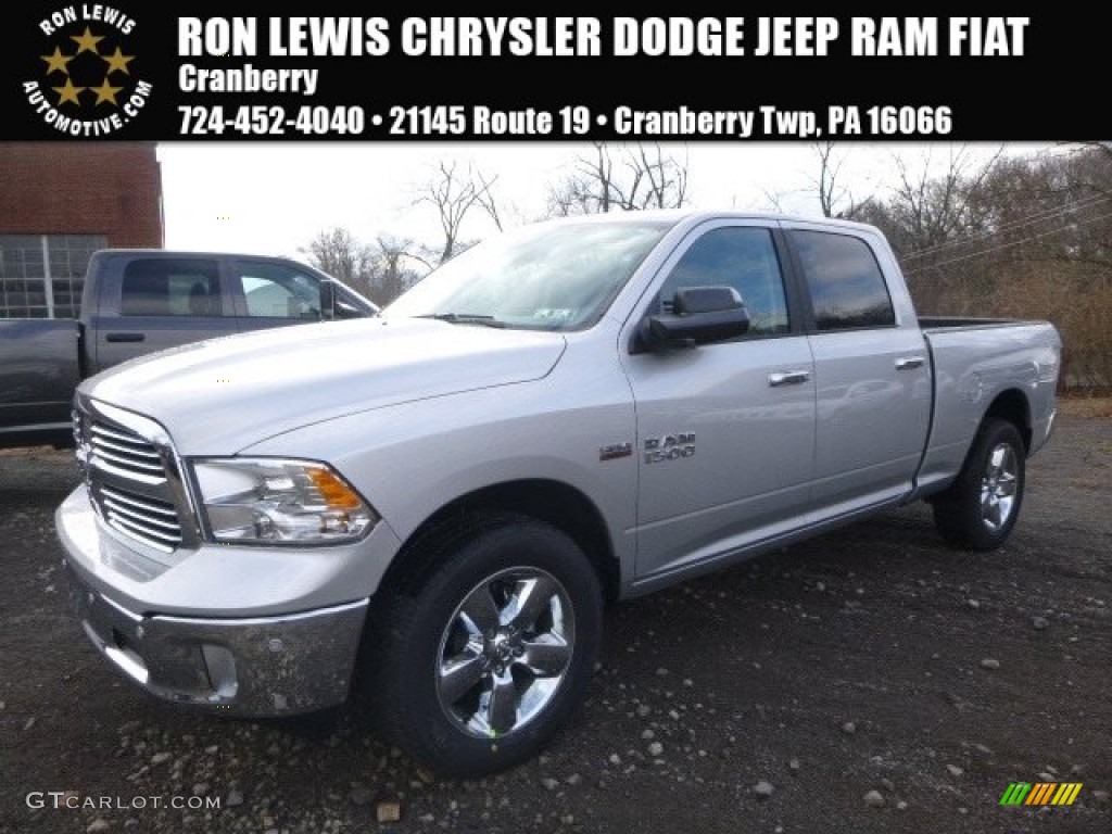 2017 1500 Big Horn Crew Cab 4x4 - Bright Silver Metallic / Black/Diesel Gray photo #1