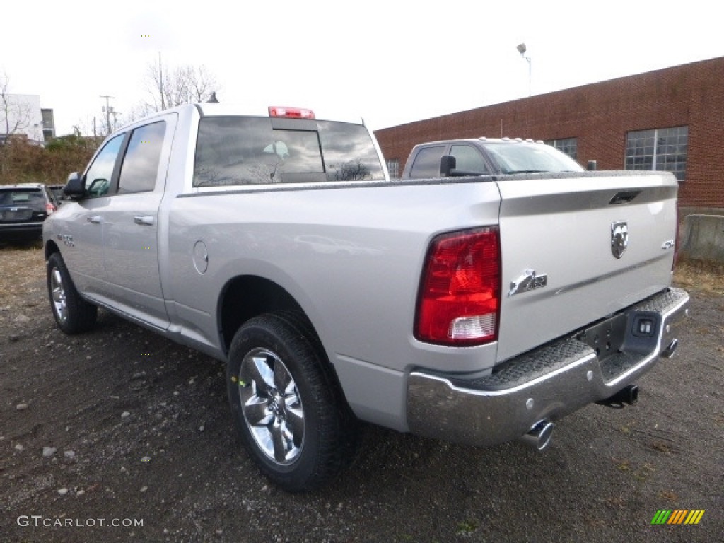 2017 1500 Big Horn Crew Cab 4x4 - Bright Silver Metallic / Black/Diesel Gray photo #6