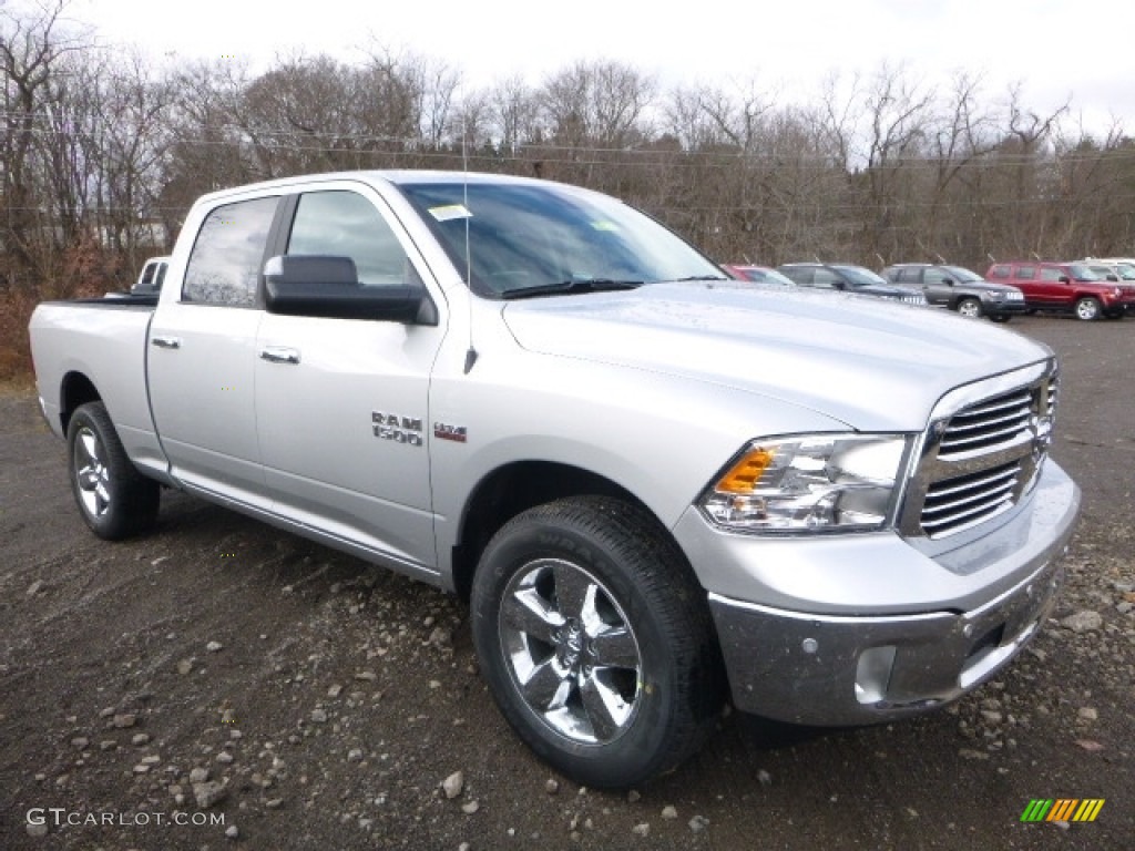 2017 1500 Big Horn Crew Cab 4x4 - Bright Silver Metallic / Black/Diesel Gray photo #11