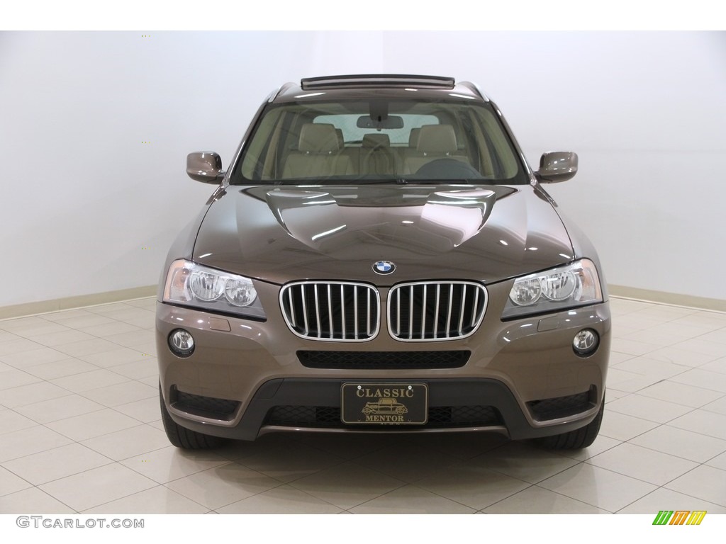 2014 X3 xDrive28i - Sparkling Bronze Metallic / Sand Beige photo #2