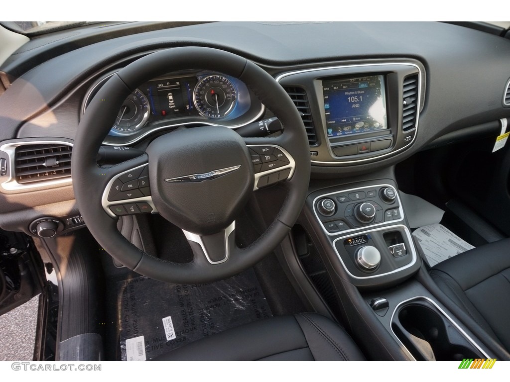 Black Interior 2017 Chrysler 200 Limited Photo #117376408