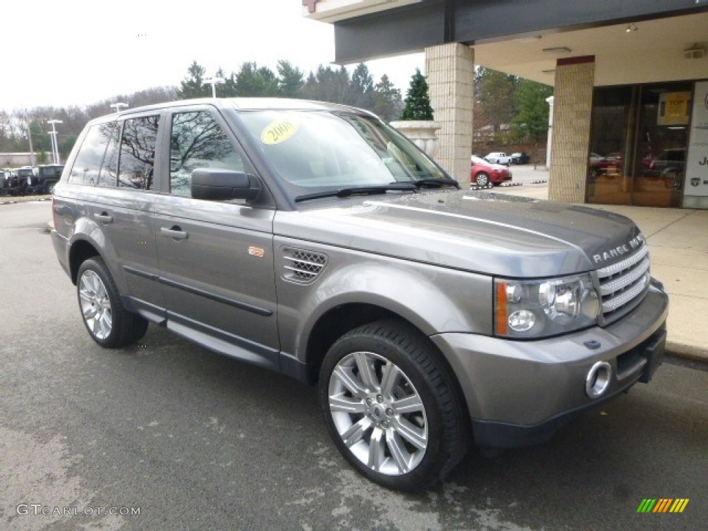2008 Range Rover Sport Supercharged - Stornoway Grey Metallic / Ebony Black photo #4