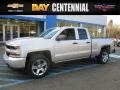 Silver Ice Metallic - Silverado 1500 Custom Double Cab 4x4 Photo No. 1