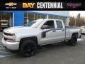 Silver Ice Metallic - Silverado 1500 Custom Double Cab 4x4 Photo No. 1