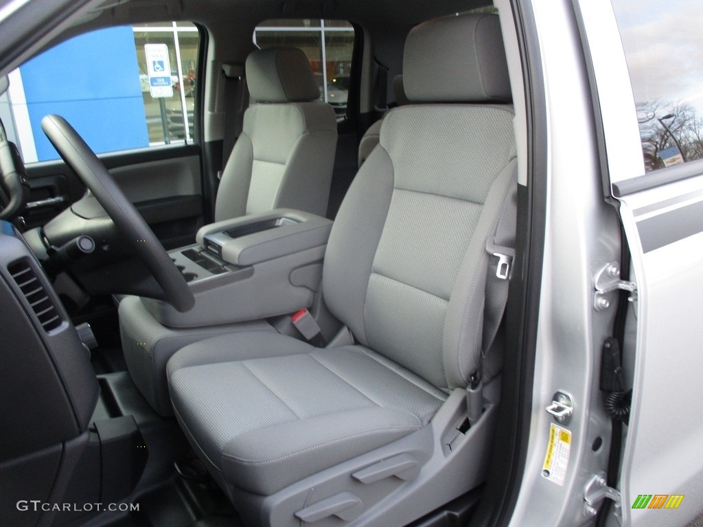 2017 Silverado 1500 Custom Double Cab 4x4 - Silver Ice Metallic / Dark Ash/Jet Black photo #13