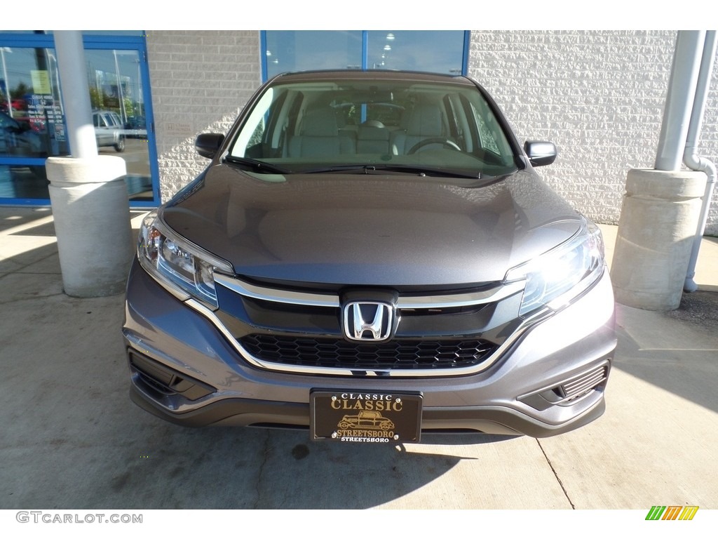 2016 CR-V LX AWD - Modern Steel Metallic / Gray photo #3
