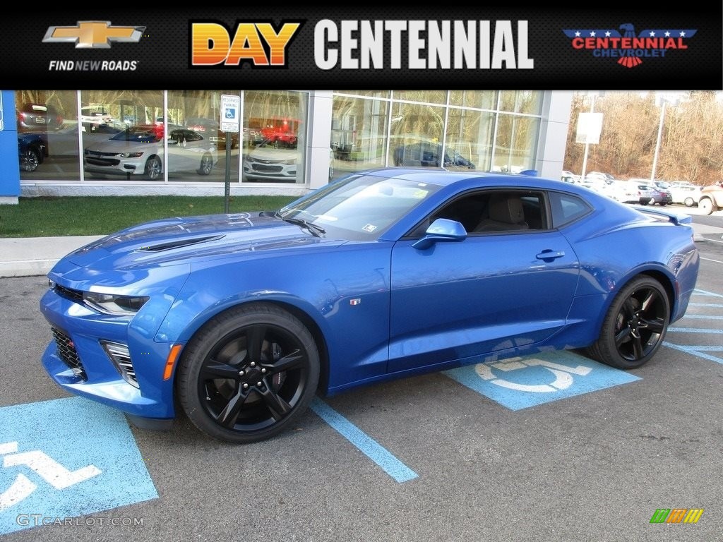 2017 Camaro SS Coupe - Hyper Blue Metallic / Jet Black photo #1