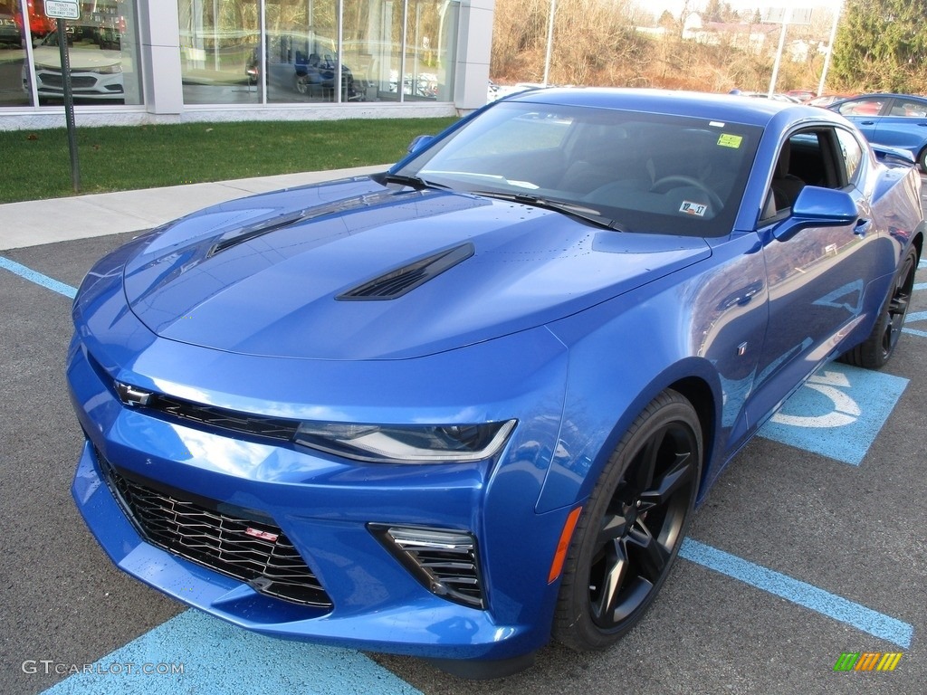 2017 Camaro SS Coupe - Hyper Blue Metallic / Jet Black photo #9