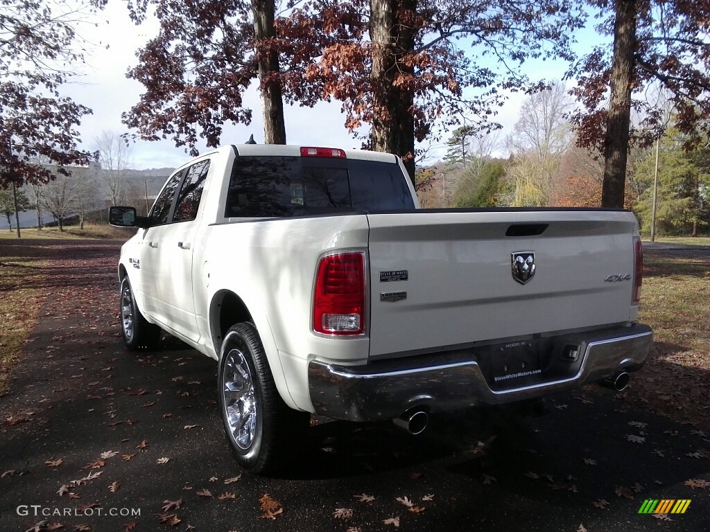 2017 1500 Laramie Crew Cab 4x4 - Pearl White / Canyon Brown/Light Frost Beige photo #8