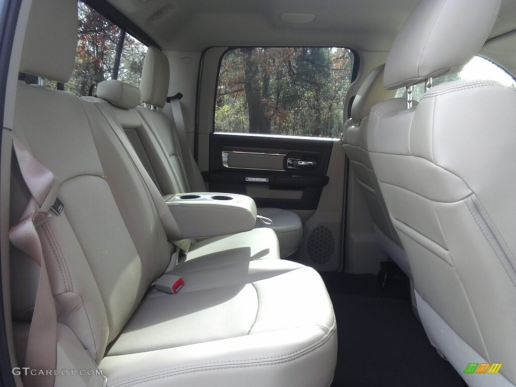 2017 1500 Laramie Crew Cab 4x4 - Pearl White / Canyon Brown/Light Frost Beige photo #13