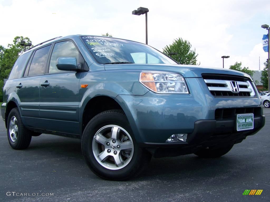 2008 Pilot Special Edition 4WD - Steel Blue Metallic / Gray photo #1
