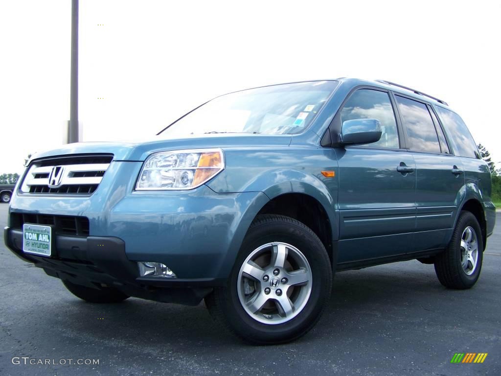 2008 Pilot Special Edition 4WD - Steel Blue Metallic / Gray photo #5
