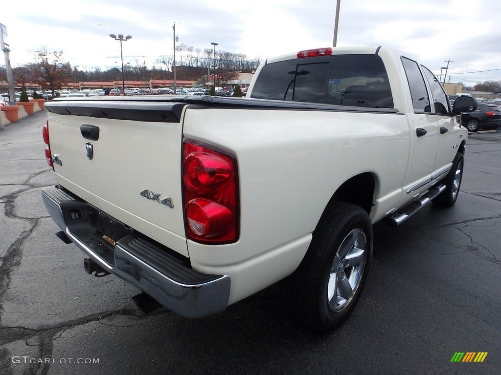 2008 Ram 1500 SLT Quad Cab 4x4 - Cool Vanilla White / Medium Slate Gray photo #7