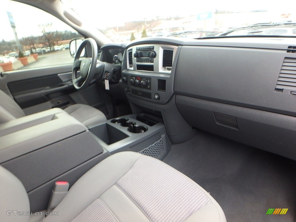 2008 Ram 1500 SLT Quad Cab 4x4 - Cool Vanilla White / Medium Slate Gray photo #15